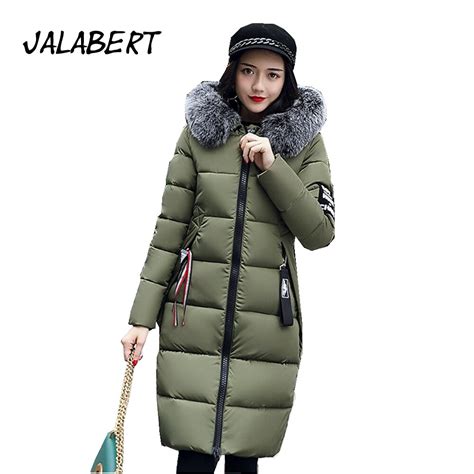 2017 New Winter Women Fashion Long Thickening Epaulet Cotton Jacket