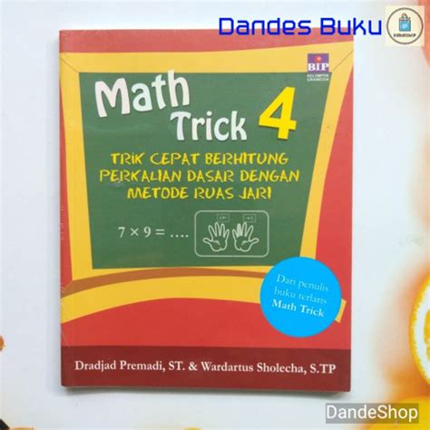 Jual Math Trick Trik Cepat Berhitung Perkalian Dasar Dengan Metode