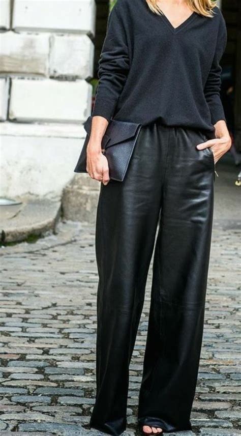 Comment Porter Le Pantalon En Cuir Femme Looks Chic Adopter