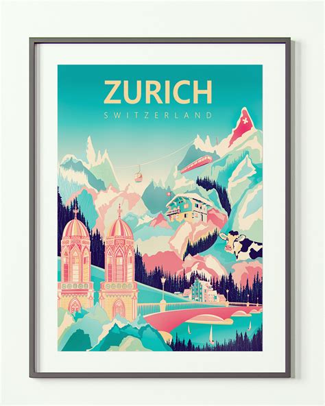 Swiss Travel Poster On Behance