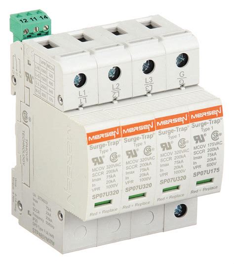 Mersen Three Phase 480v Ac Wye Surge Protection Device 491g72