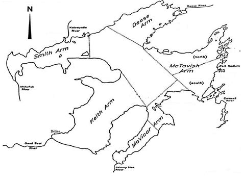 Map Of Great Bear Lake Showing The Management Areas Download Scientific Diagram