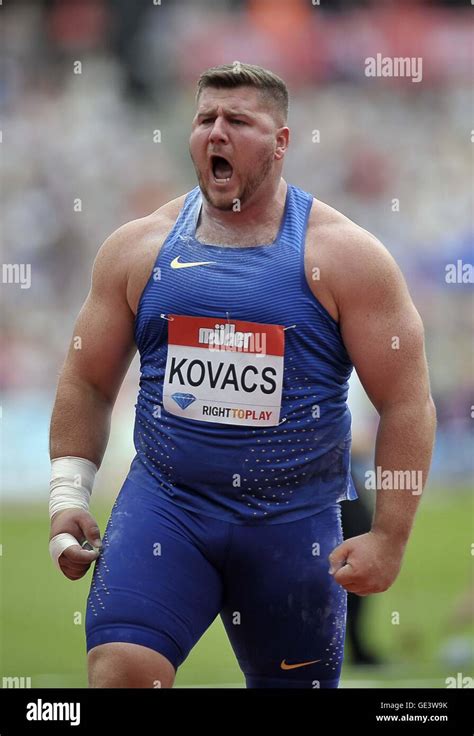 London Uk 23rd July 2016 Joe Kovacs Usa Wins The Mens Shot Put