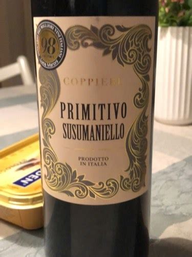 Cantina Del Coppiere Primitivo Susumaniello Vivino US