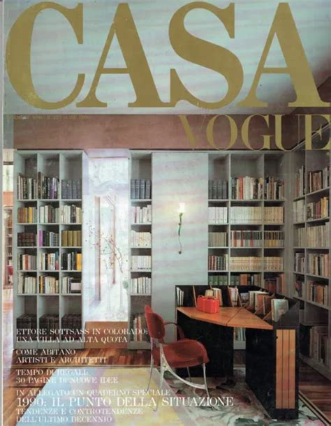 Casa Vogue Italia Magazine 1990225sottsasssartogomarco Rotelli