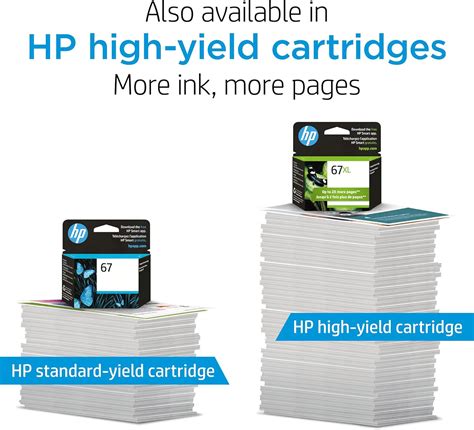 Buy Original Hp 67 Tri Color Ink Cartridge Works With Hp Deskjet 1255 2700 4100 Series Hp