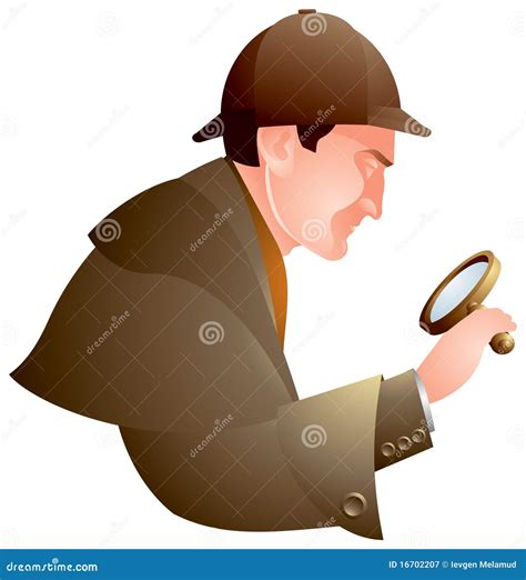 Detective Searching Holmes Stock Vector Illustration Of Search