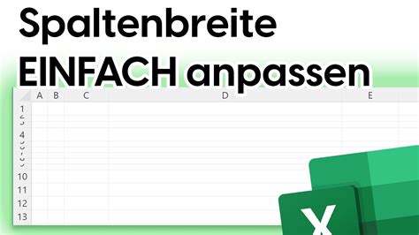 Spaltenbreite Zeilenhöhe anpassen in excel So wird s kinderleicht