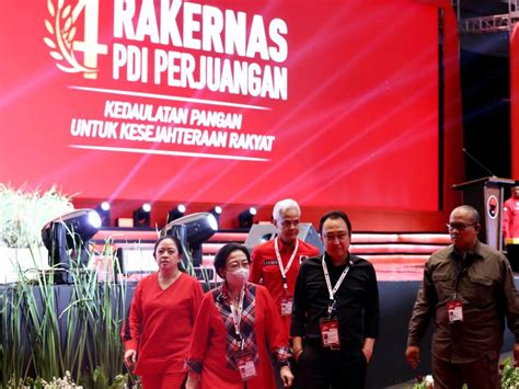 Ganjar Absen Di Hari Terakhir Rakernas IV PDIP Bertemu Ora