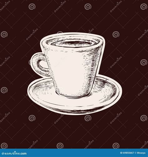 Hand Gezeichnete Skizzen Kaffeetasse Vektor Illustration Vektor