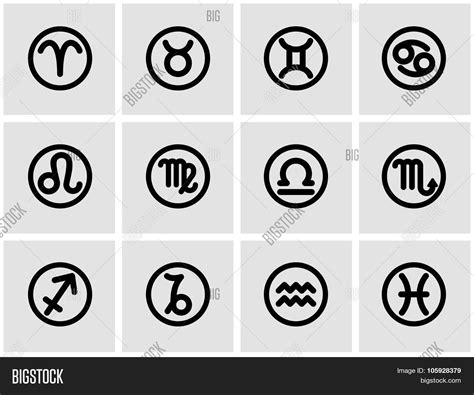 Vector Black Zodiac Vector & Photo (Free Trial) | Bigstock