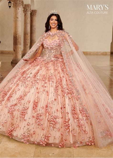 Cape Quinceanera Dress By Alta Couture MQ3075 Quinceanera Dresses