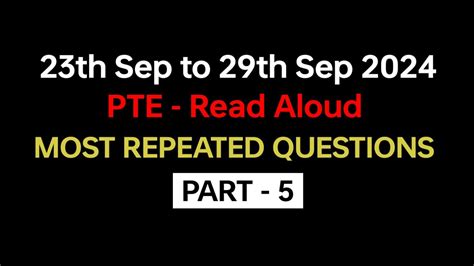 Pte Read Aloud Part Sep Exam Prediction Read Aloud Pte