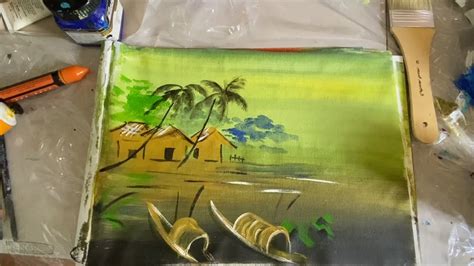 Paint Daily Vietnamese Silk Painting Using Acrylic Paint Youtube