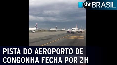 Problema Em Aeronave Fecha Pista Do Aeroporto De Congonhas Por 2h SBT