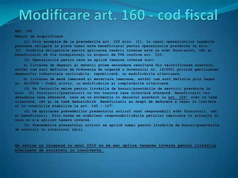 Ppt Modificare Art Cod Fiscal Powerpoint Presentation Free