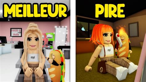 Le Pire Vs Le Meilleur Coiffeur De Brookhaven Sur Roblox Youtube