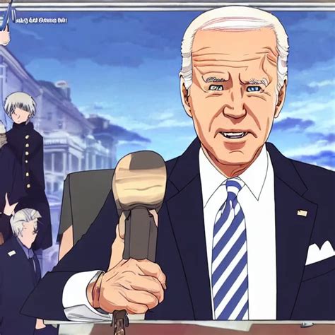 Joe Biden In Anime Episode Stable Diffusion