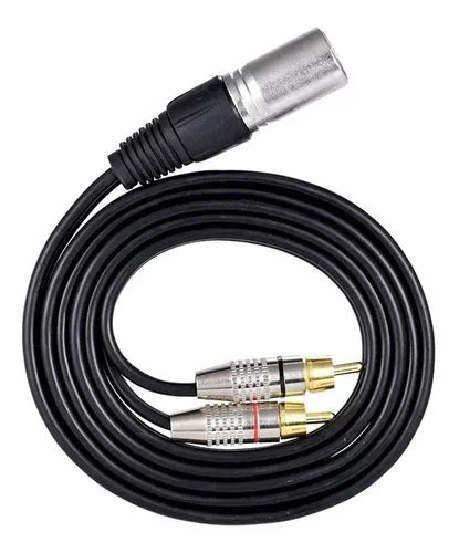 Cable De Audio Rca Macho A Xlr Macho Canon 3 Metros Meses Sin Intereses