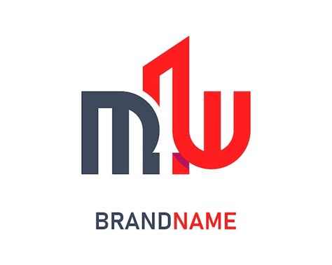 Premium Vector Letter Mw Logo Design Template