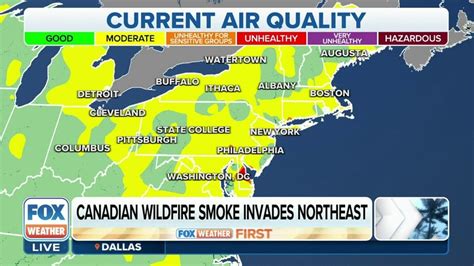 Canadian Wildfire Smoke Invades The Northeast Latest Weather Clips