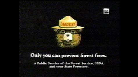 Smokey The Bear Only You Can Prevent Forest Fires 1989 Youtube