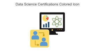 Data Science Certifications Colored Icon In Powerpoint Pptx Png And