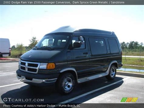 Dark Spruce Green Metallic 2002 Dodge Ram Van 1500 Passenger