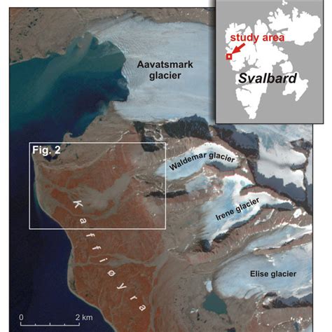 Location of the Waldemar River confined outwash fan on the Kaffiøyra... | Download Scientific ...