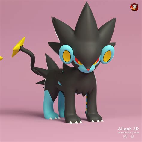 Stl File Pokemon Luxray 🐉・3d Printing Design To Download・cults