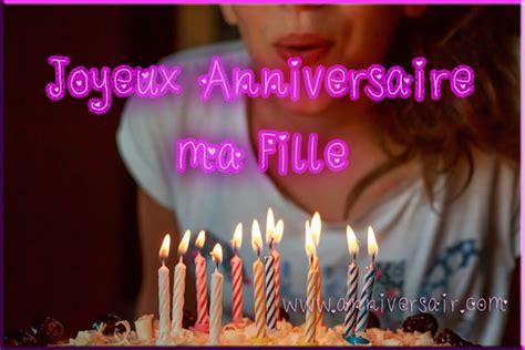 Carte Anniversaire Joyeux Anniversaire Ma Fille Joyeux Anniversaire