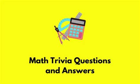 182 Math Trivia Questions and Answers