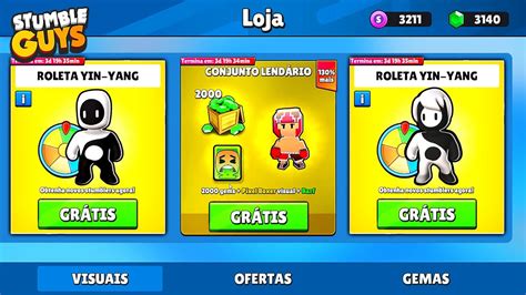 CHEGOU AGORA NOVAS SKINS NO STUMBLE GUYS YIN YANG PIXEL BOXEADOR