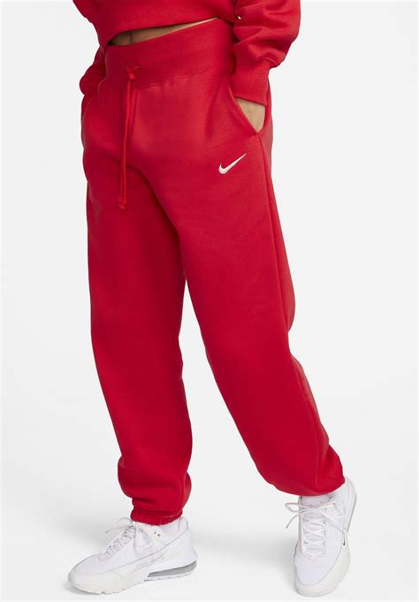 Nike Sportswear W Phnx Flc Hr Os Jogginghose University Red Sail