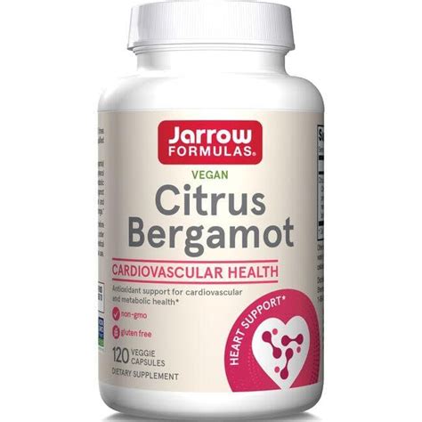 Jarrow Formulas Inc Citrus Bergamot 500 Mg 120 Veg Caps Swanson