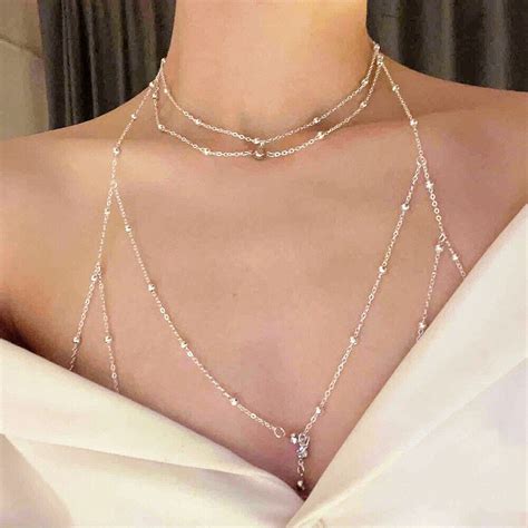 Metal Piece Body Chain Multilayer Body Jewelry Sexy Lingerie Chain