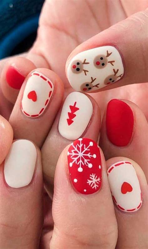 50 DISEÑOS de UÑAS NAVIDEÑAS 2024 Ideas Elegantes