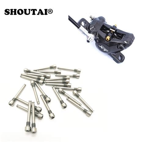 Pcs Bicycle Hydraulic Disc Brake Bolt Mtb Bike Titanium Alloy Screw