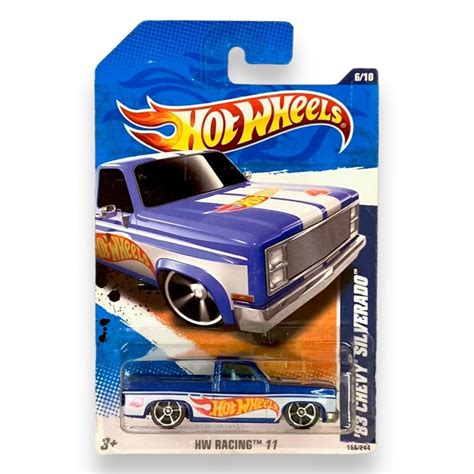 Miniatura Caminhonete Hot Wheels Chevy Silverado Hw Racing