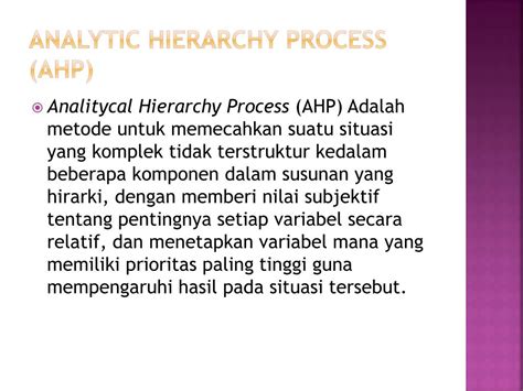 Ppt Analytic Hierarchy Process Ahp Powerpoint Presentation Free