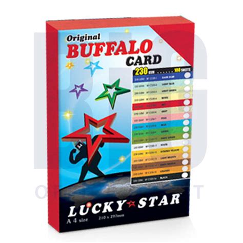 Lucky Star Buffalo Fancy Card A4 230gsm Big Stationery