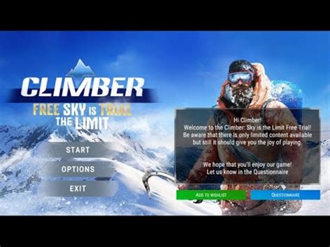 Climber Sky is the Limit実況プレイ美しい雪山の山頂をめざせゲームsteam YouTube