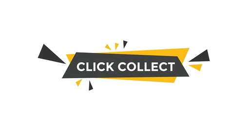 Click Collect Button Web Banner Templates Vector Illustration 17055903