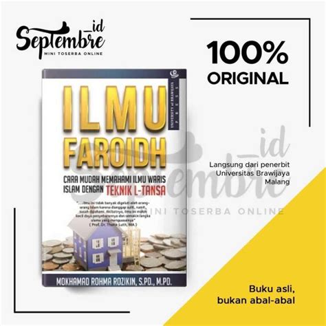 Jual Buku Original Ilmu Faroidh Cara Mudah Memahami Ilmu Waris Islam Di