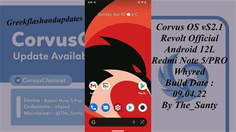 Corvus Os Vs Revolt Official Android L Redmi Note Pro Whyred