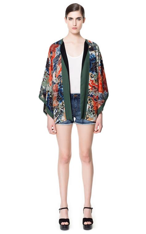 Zara Kimono ~ Green Sandals