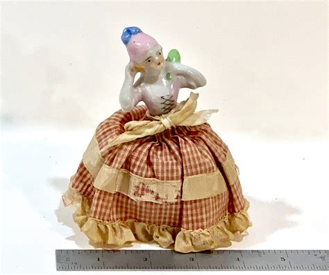 Vintage Half Doll Pin Cushion Doll Made In Japan Mid Etsy