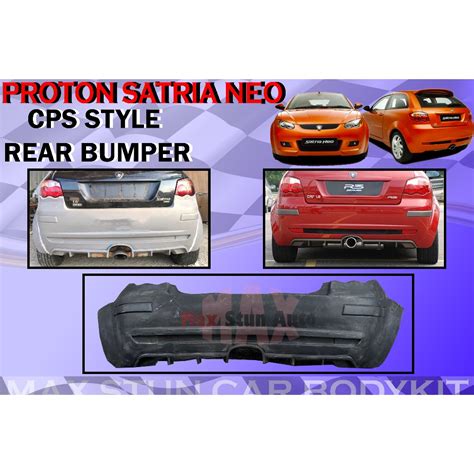 PROTON SATRIA NEO CPS STYLE REAR BUMPER CPS BUMPER BELAKANG CAR BODYKIT