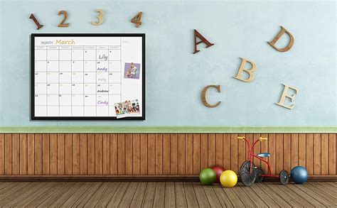 Amazon Toraso X Dry Erase White Board Monthly Calendar