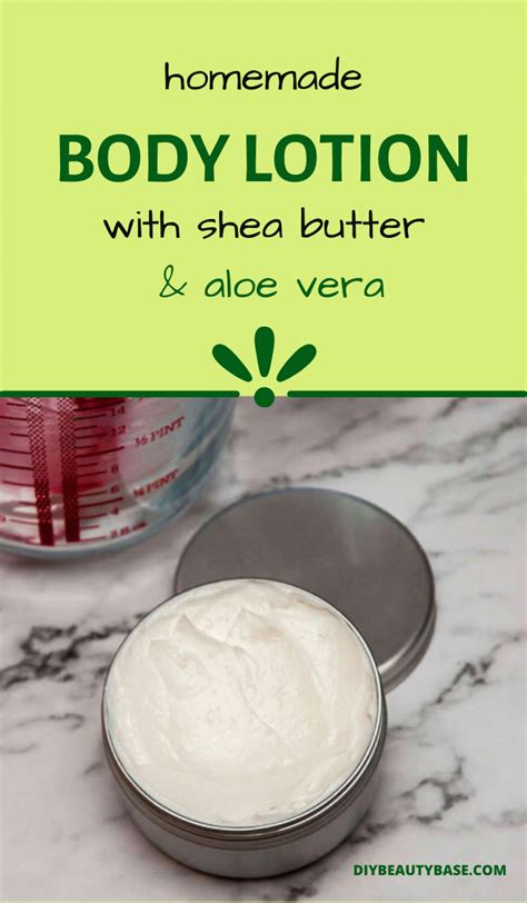 A Simple Non Greasy DIY Lotion With Aloe Vera And Shea Butter This